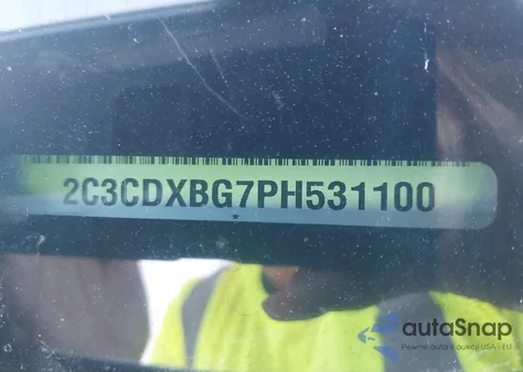 2023 Dodge Charger Sxt из США, поврежденный, VIN 2C3CDXBG7PH531100